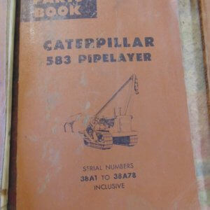 Caterpillar 583 Pipelayer Parts Manual 38A1 to 38A78