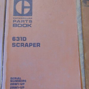 Caterpillar 631D Scraper Parts Manual 28W1 29W1