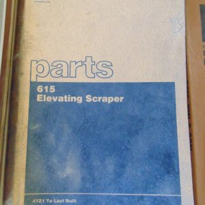 Caterpillar 615 Elevating Scraper Parts Manual 47Z1 to last built