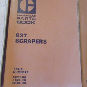 Caterpillar 637 Scraper Parts Manual 64M1 91N1 921N1