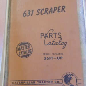 Caterpillar 631 Scraper Parts Manual 56F1