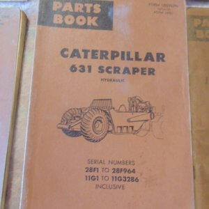 Caterpillar 631 Scraper Parts Manual 28F1 to 28F964 11G1 to 11G3286