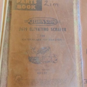 Caterpillar J619 Elevating Scraper Parts Manual 43F1