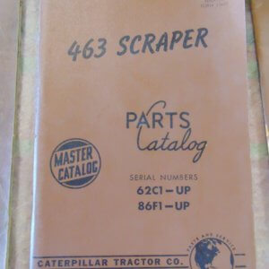 Caterpillar 463 Scraper Parts Manual 62C1 86F1