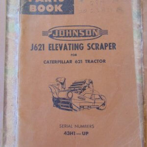 Caterpillar J621 Elevating Scraper Parts Manual 43H1