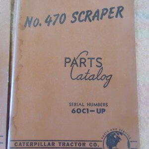 Caterpillar 470 Scraper Parts Manual 60C1