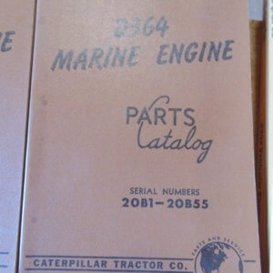 Caterpillar D364 Marine Engine Parts Manual 20B1-20B55