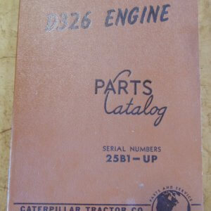Caterpillar D326 Engine Parts Manual 25B1