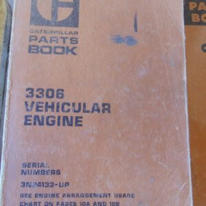 Caterpillar 3306 Vehicular Engine Parts Manual 3N24133+