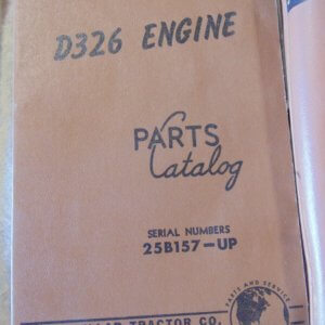 Caterpillar D326 Engine Parts Manual 25B157