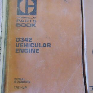 Caterpillar D342 Vehicular Engine Parts Manual 17S1