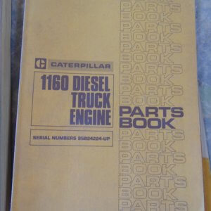 Caterpillar 1160 Diesel Truck Engine Parts Manual 95B24224