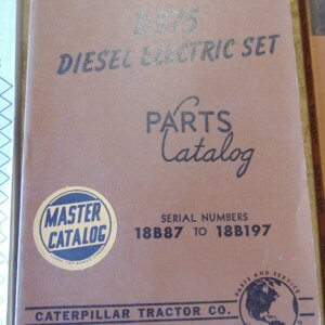 Caterpillar D375 Diesel Electric Set Parts Manual 18B87 to 18B197
