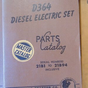 Caterpillar D364 Diesel Electric Start Parts Manual 21B1 to 21B94