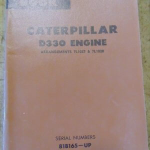 Caterpillar D330 Engine Parts Manual 7L1027 7L1028 81B165