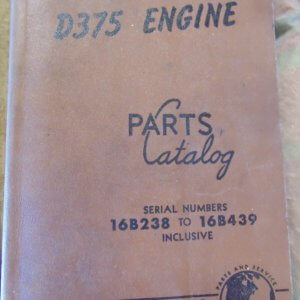 Caterpillar D375 Engine Parts Manual 16B238 to 16B439