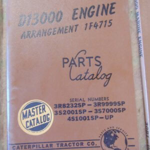Caterpillar D13000 Engine Parts Manual Arr 1F4715 3R8232SP