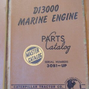 Caterpillar D13000 Marine Engine Parts Manual 30B1