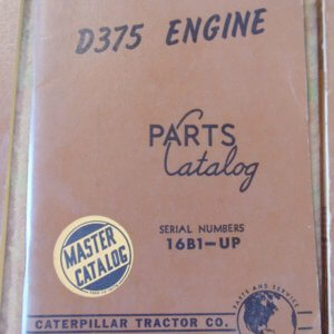 Caterpillar D375 Engine Parts Manual 16B1