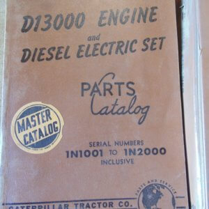 Caterpillar D13000 Engine Diesel Electric Set Parts Manual 1N1001 1N2000