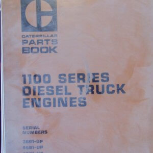 Caterpillar 1100 Series Diesel Truck Engines Parts Manual 36B1 95B1 96B1 97B1