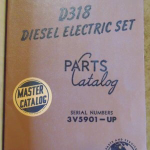 Caterpillar D318 Diesel Electric Set Parts Manual 3V5901