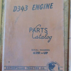 Caterpillar D343 Engine Parts Manual 6ZB1