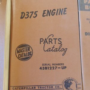 Caterpillar D375 Engine Parts Manual 43B1227