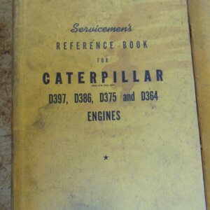 Caterpillar D397 D386 D375 D364 Servicemen's Reference Book
