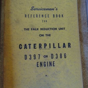 Caterpillar Falk Reduction Unit for CAT D397 D386 Engine Manual