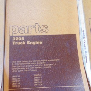 Caterpillar 3208 Truck Engine for International Harvesters Parts Manual 51Z1 32Y68441
