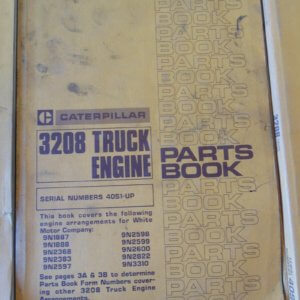 Caterpillar 3208 Truck Engine Parts Manual for White Motor Co 40S1