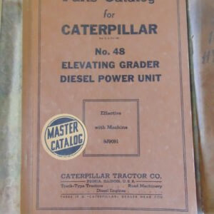 Caterpillar 48 Elevating Grader Parts Manual 9J9091