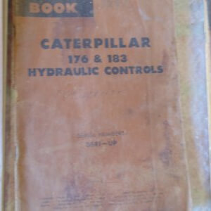 Caterpillar 176 & 183 Hydraulic Controls Parts Manual 36E1