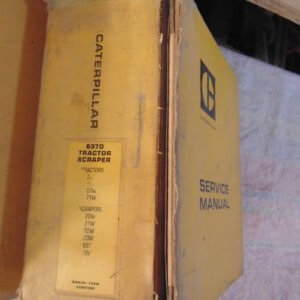 Caterpillar 637D Tractor Scraper Service Manual 37W 20W 21W