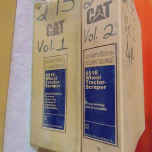 Caterpillar 651E Wheel Tractor Scraper Service Manual 2 Book Set 88Z 89Z