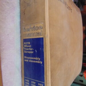 Caterpillar 627B Wheel Tractor Scraper Service Manual Disassembly Assembly 14S 33V 38V