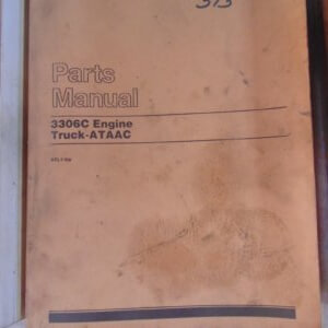 Caterpillar 3306C Engine Truck ATAAC Parts Manual 9TL1