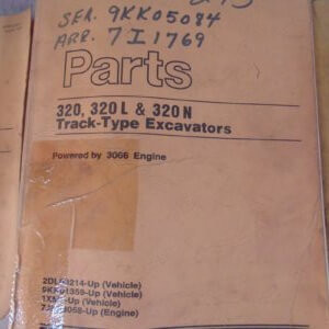 Caterpillar 320 320L 320N Track Type Excavator Parts Manual 2DL00214 9KK01359