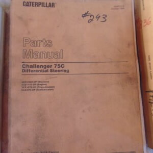 Caterpillar Challenger 75C Differential Steering Parts Manual 4KK1000