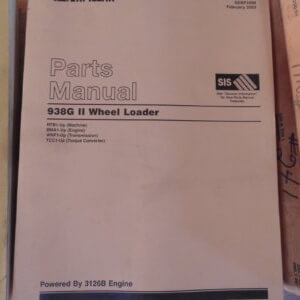 Caterpillar 938G II Wheel Loader Parts Manual RTB1