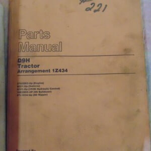 Caterpillar D9H Tractor Parts Manual 97U3283