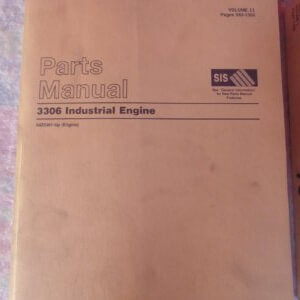 Caterpillar 3306 Industrial Engine Parts Manual Air Exhaust Fuel Electrical 64Z5381