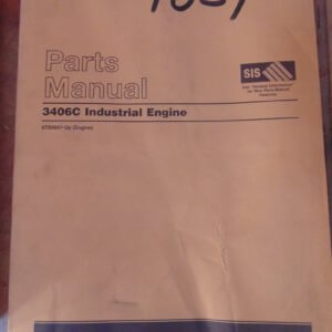 Caterpillar 3406C Industrial Engine Parts Manual Engine Arr Lubrication Cooling 6TB9857