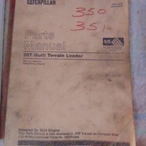 Caterpillar 287 Multi Terrain Loader Parts Manual CNY1