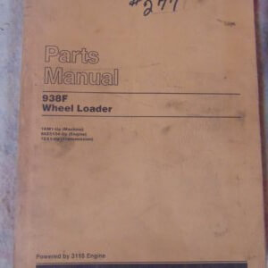 Caterpillar 938F Wheel Loader Parts Manual 1KMM1