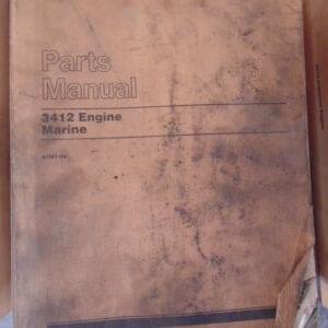 Caterpillar 3412 Engine Marine Parts Manual 60M1