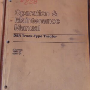 Caterpillar P8R Track Type Tractor Operator and Maintenance Manual 7XM 9EM