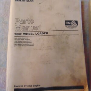 Caterpillar 966F Wheel Loader Parts Manual 3XJ1-99999