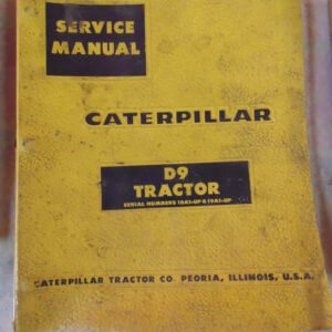Caterpillar D9 Tractor Service Manual 18A1